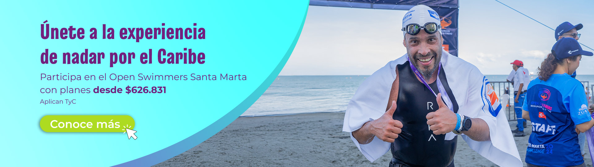 Únete a la experiencia de nadar por el Caribe