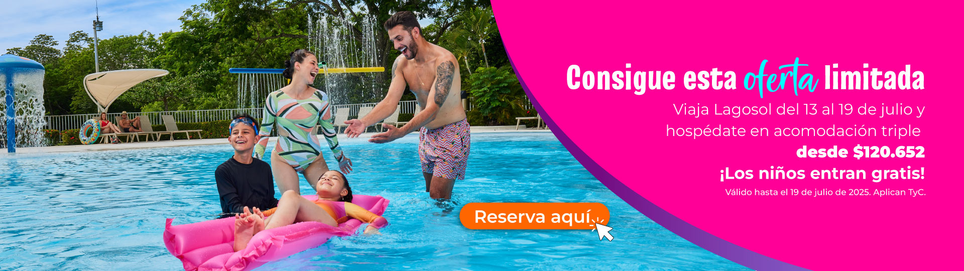 Viaja Lagosol del 13 al 19 de julio y hospédate en acomodación triple